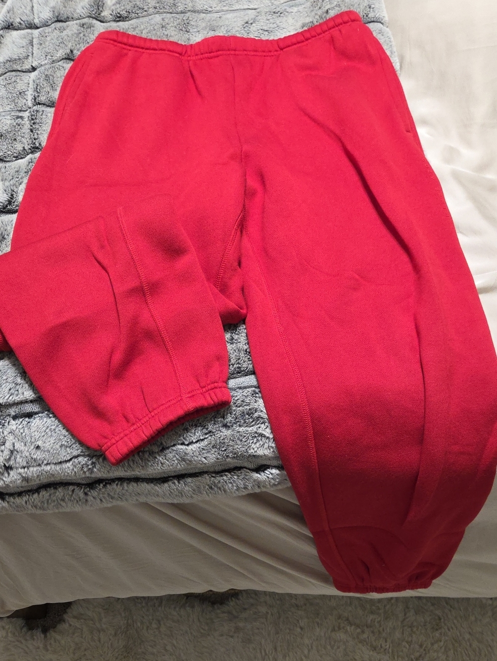 Women’s Red Fleece Sweatpants - Cozy Everyday Joggers